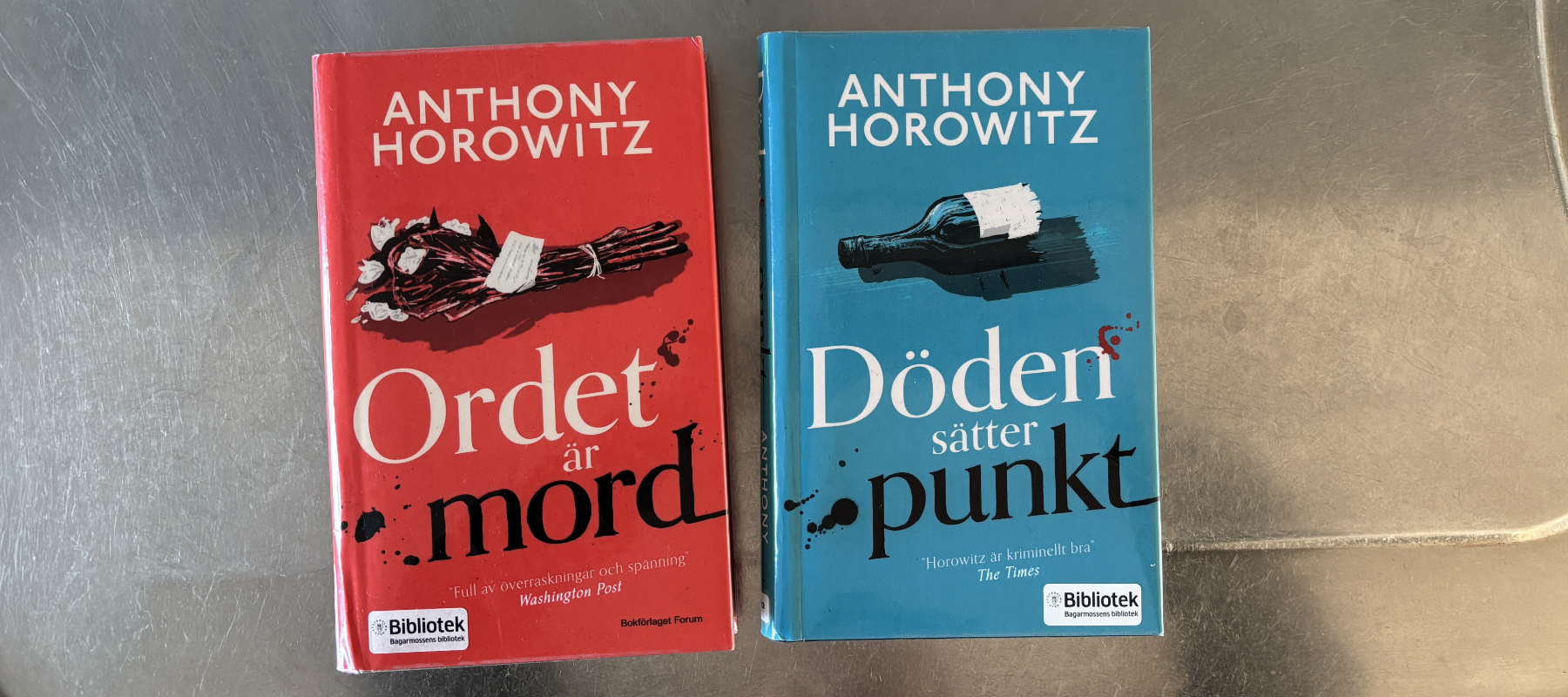 Recension av Anthony Horowits deckare "Ordet är mord", samt del två med titeln "Döden sätter punkt"